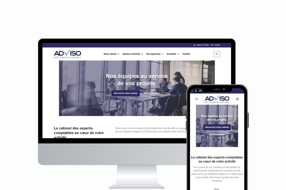 Nouveau site internet Adviso
